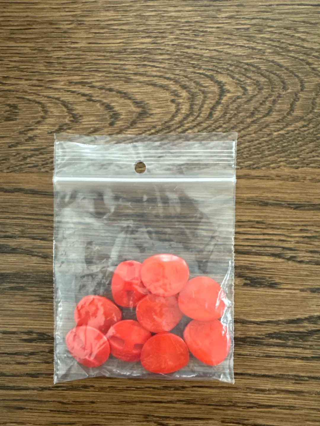 Nine Red Sewing Buttons image indicator(4)