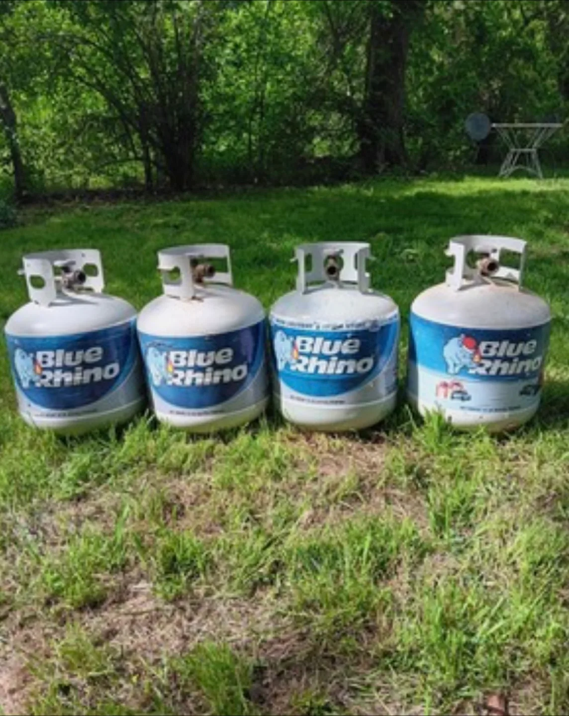 Blue Rhino propane tanks, 3/4 full thumbnail