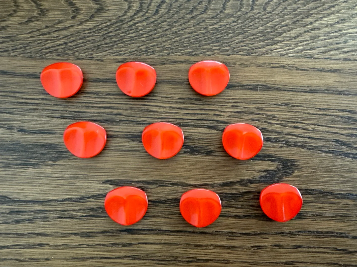 Nine Red Sewing Buttons thumbnail