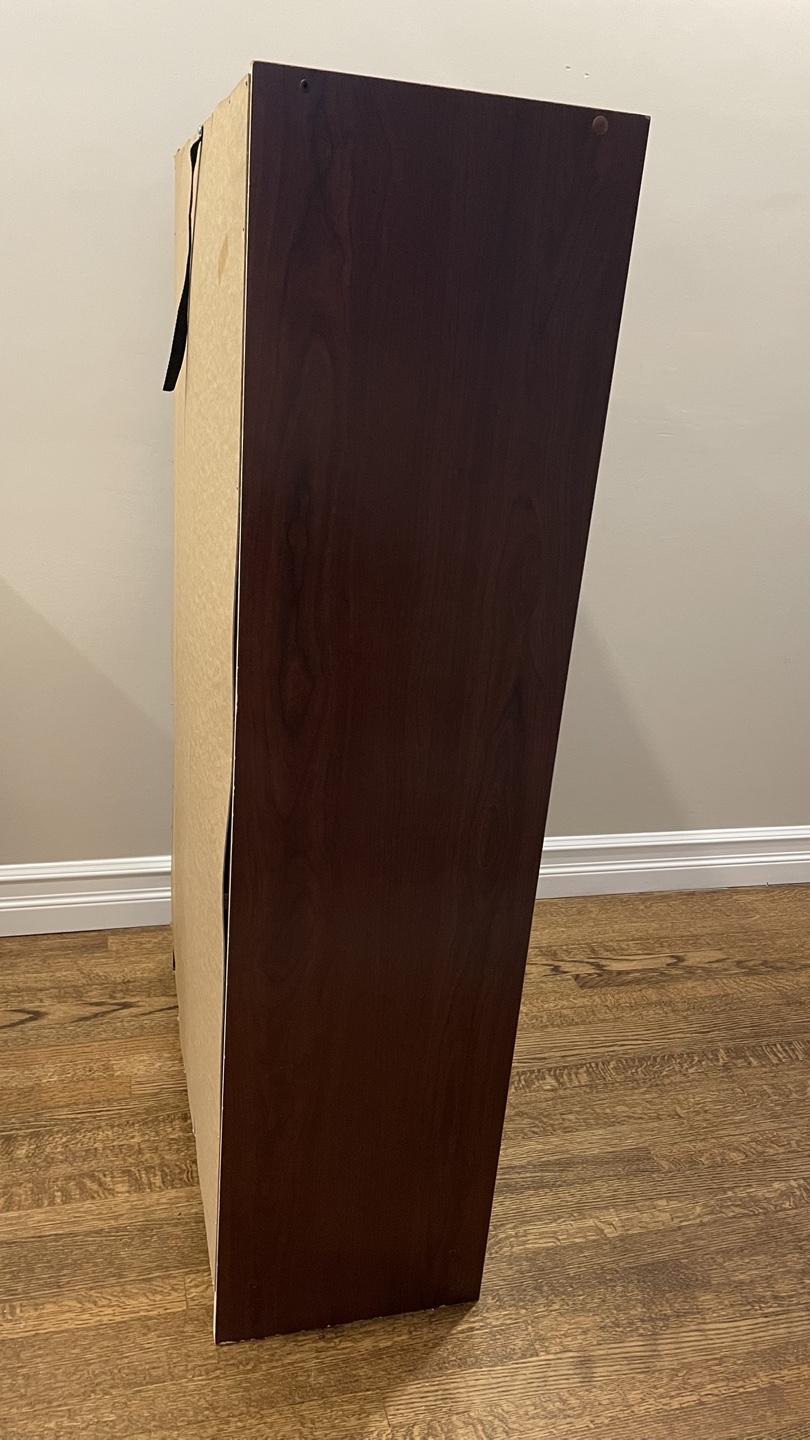 Cherry Coloured Three-shelf bookcase - photo 3