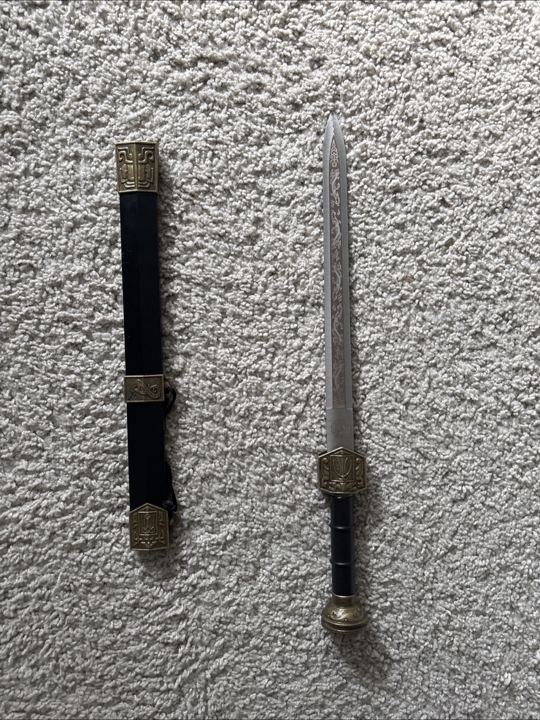 Chinese Jian Sword with Scabbard - photo 2