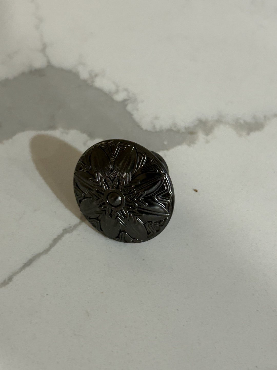 Dark Grey Ornate Cabinet Knob - photo 3
