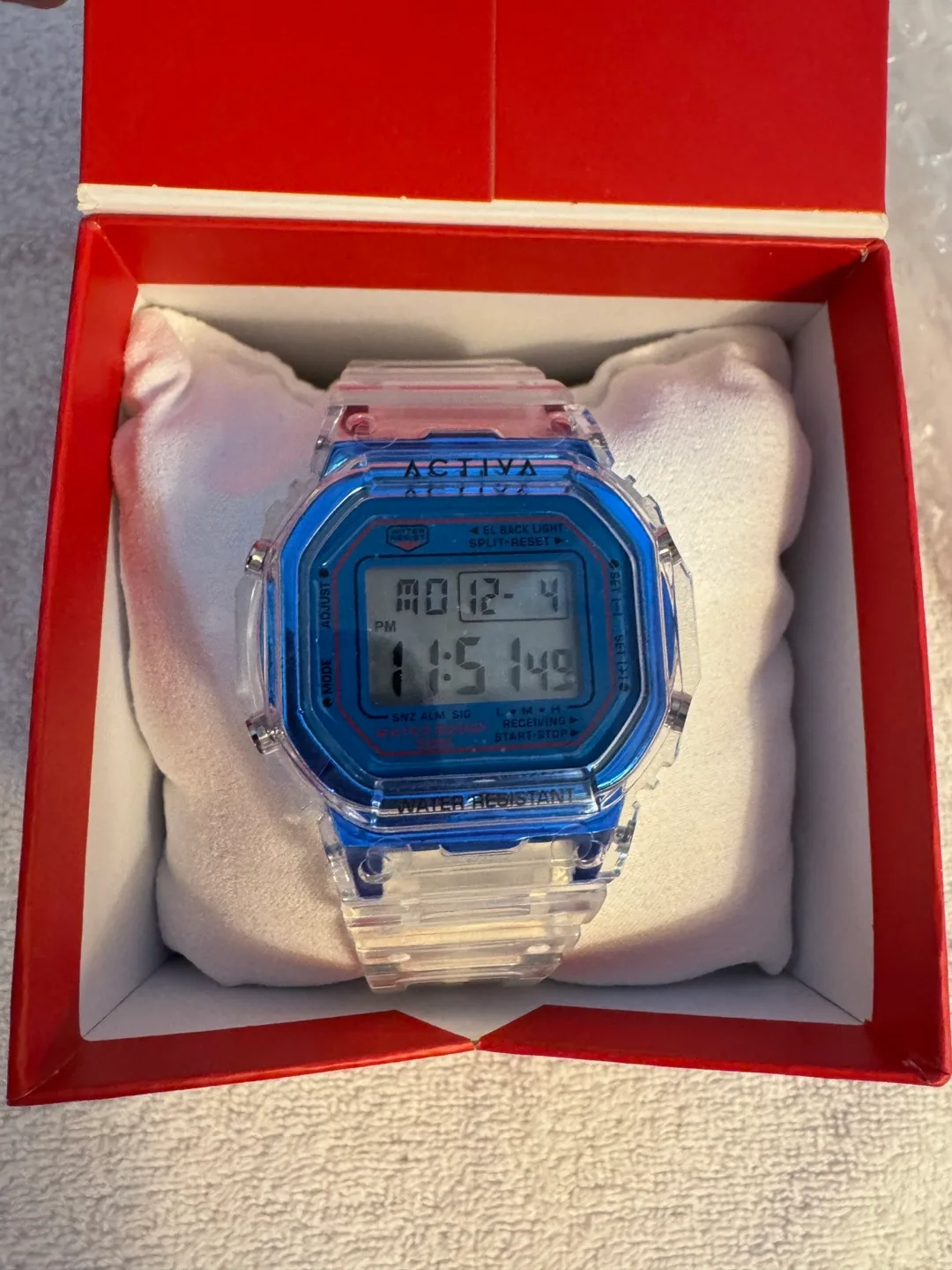 Invicta Activa Unisex Digital Watch, Clear Band thumbnail