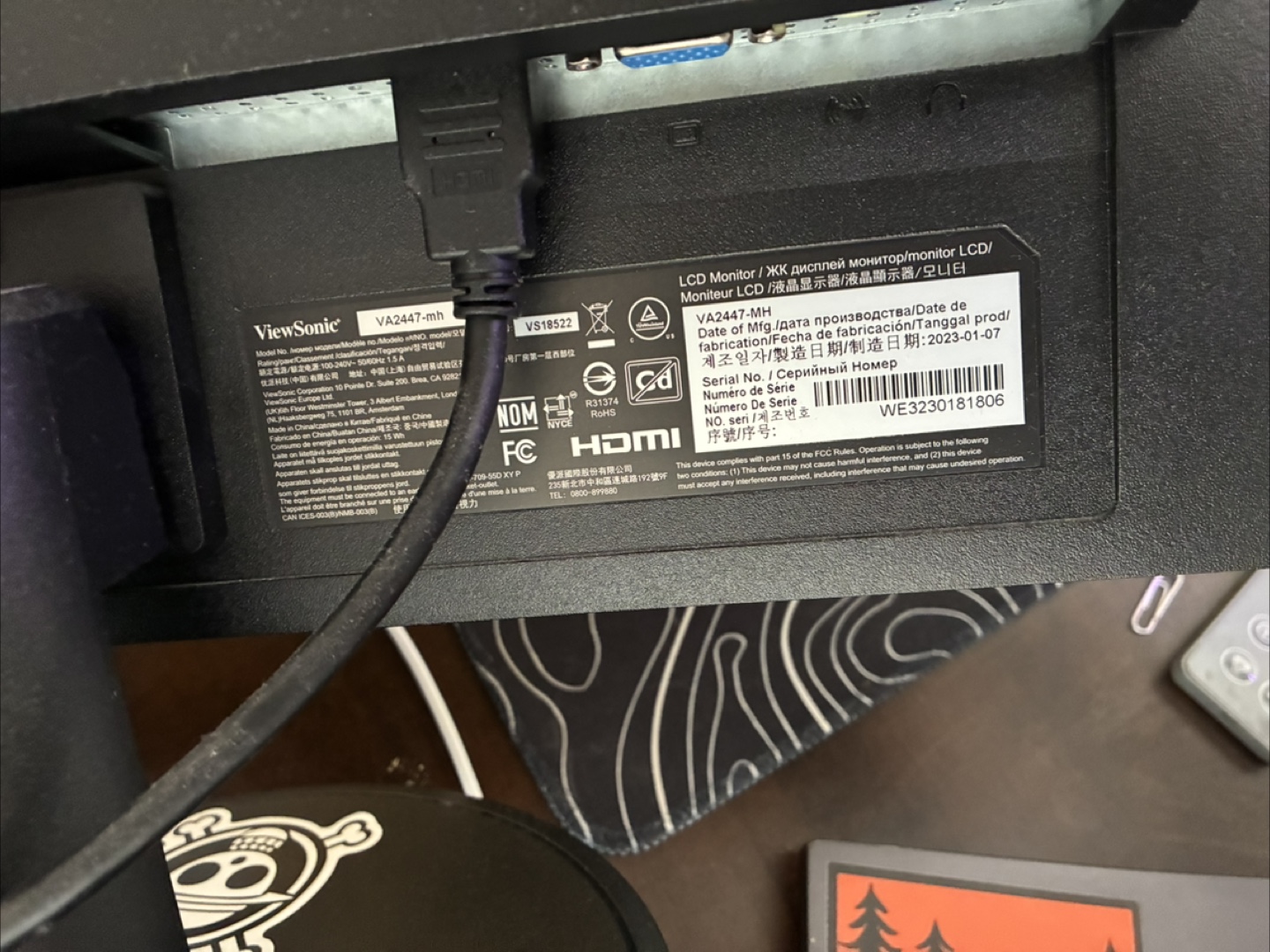 ViewSonic VA2447-MH 24-inch LCD Monitor - photo 4