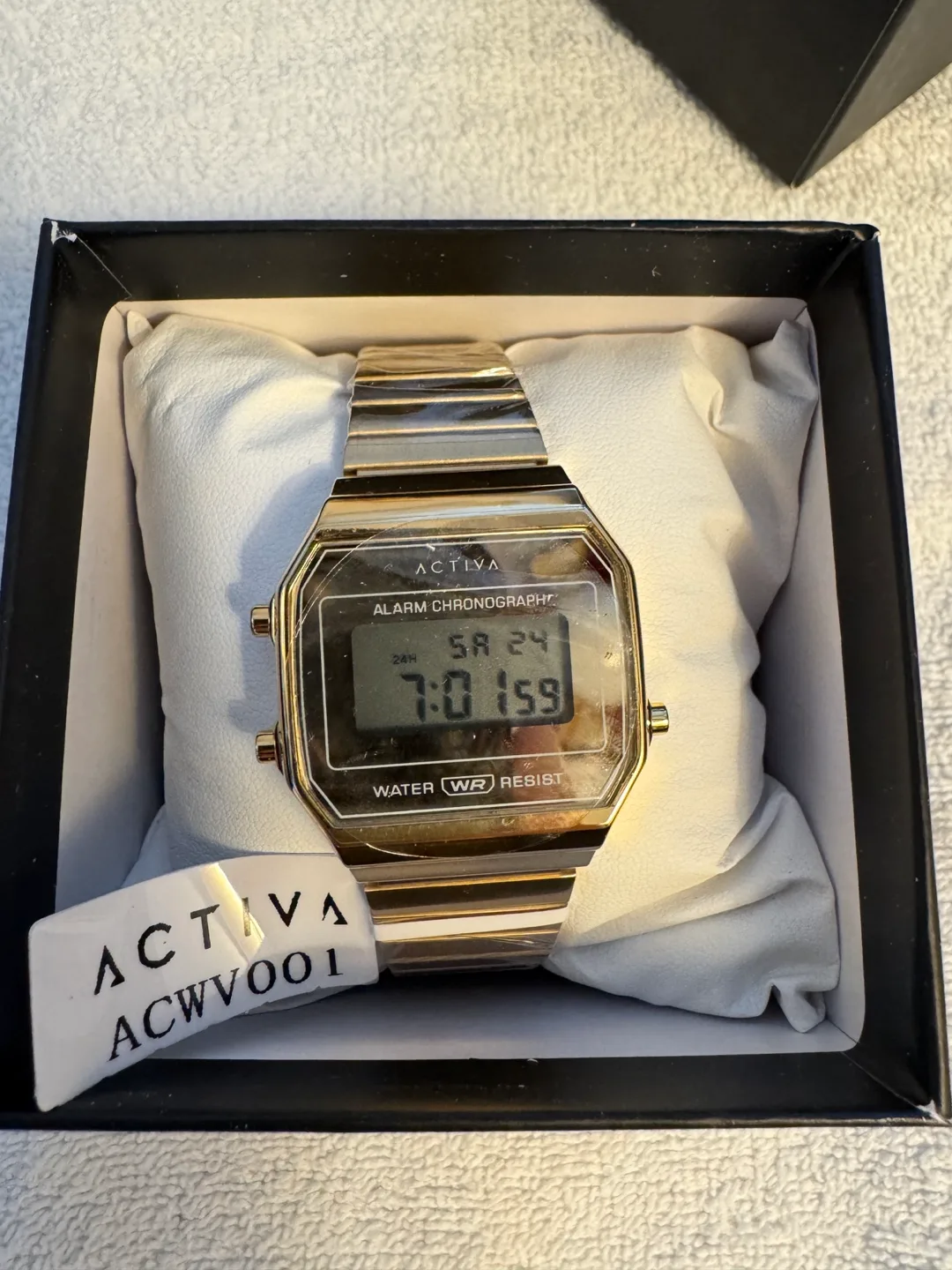 Activa Alarm Chronograph Gold Digital Watch thumbnail