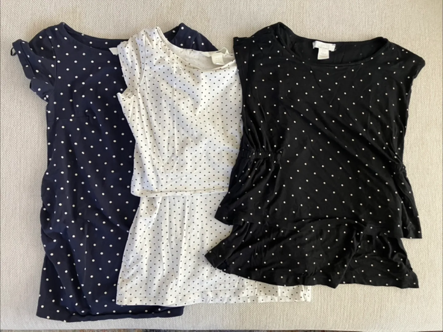 Three H&M Nursing Tops - Polka Dot XS thumbnail