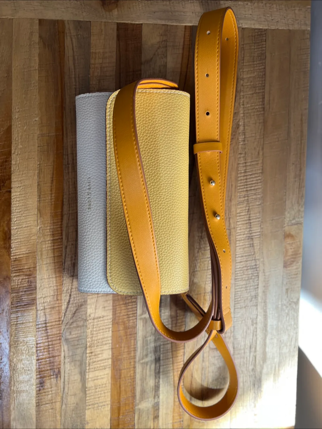 Love and Lore Small Crossbody Bag - Two-Tone Yellow & Cream thumbnail