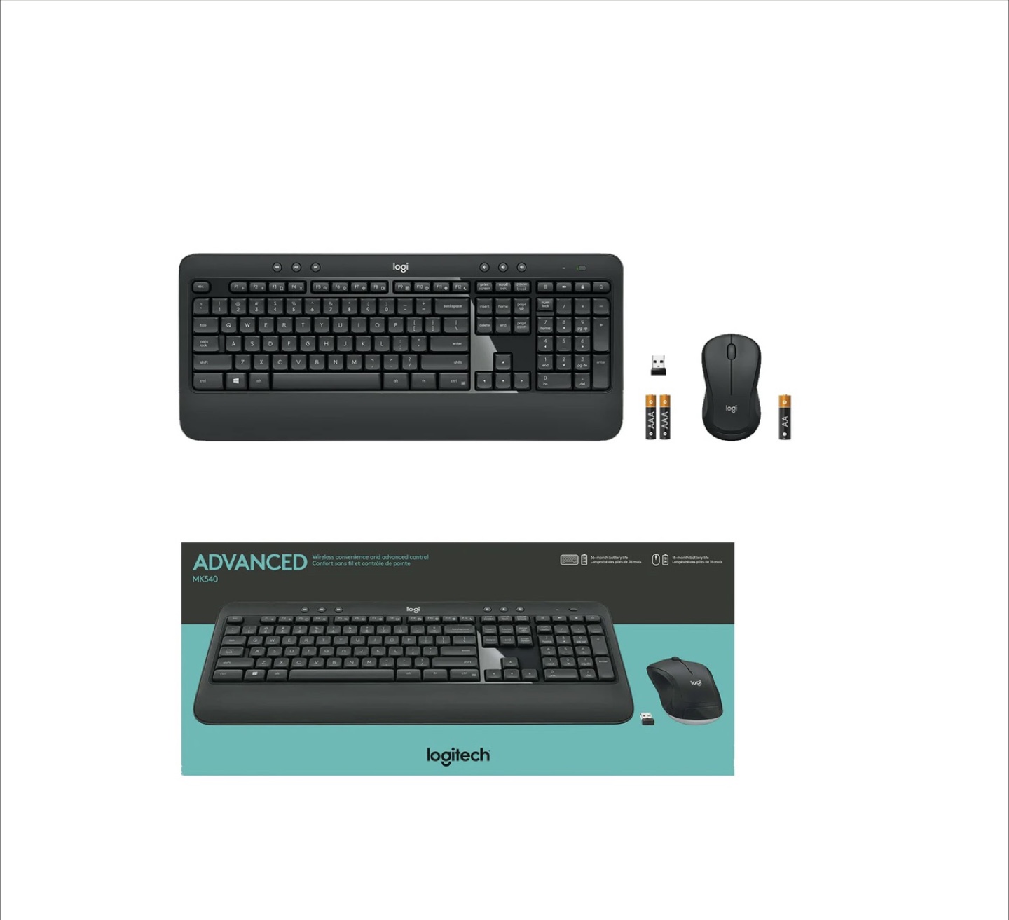 Brand new Logitech MK540 Wireless Keyboard and Mouse Combo
