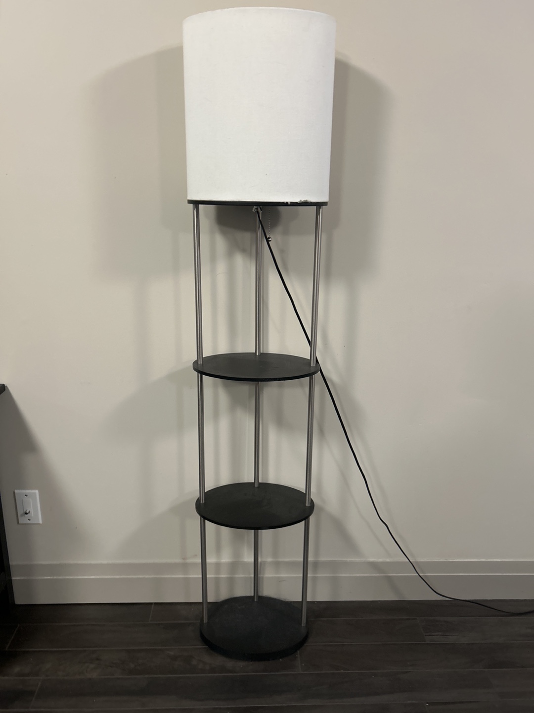 Modern Floor Lamp with 3 Shelves
