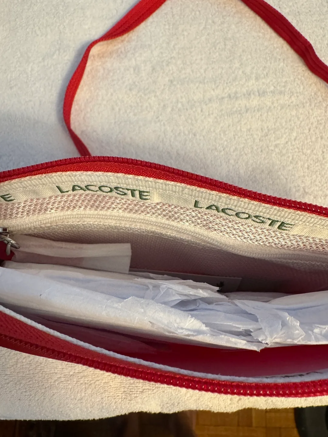 Red Lacoste Crossbody Bag image indicator(3)