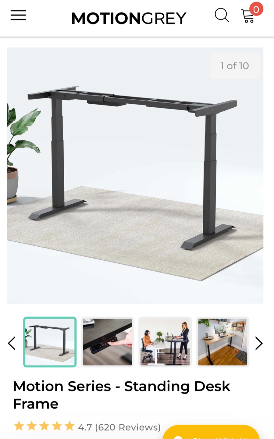 Standing Desk with MotionGrey Frame - photo 3