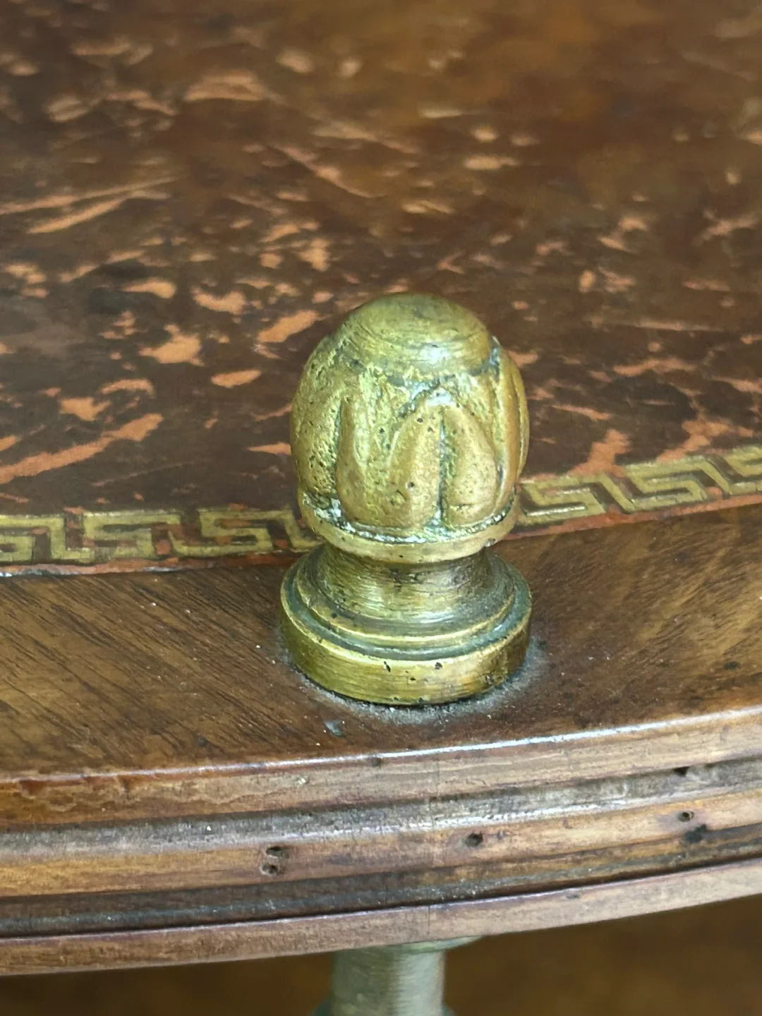 $300 Antique Etagere 3 level end table night stand bar image indicator(4)