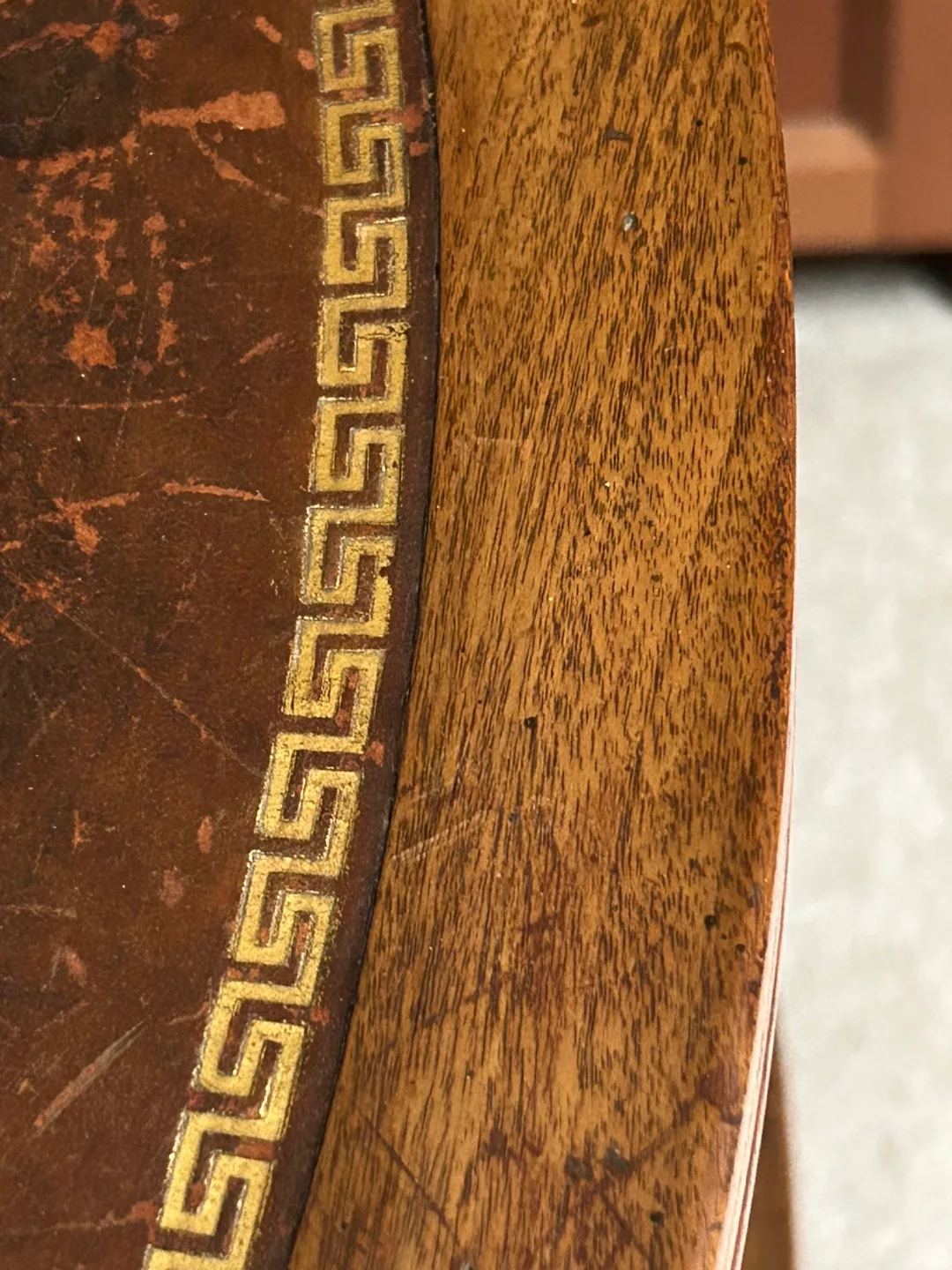 $300 Antique Etagere 3 level end table night stand bar image indicator(3)