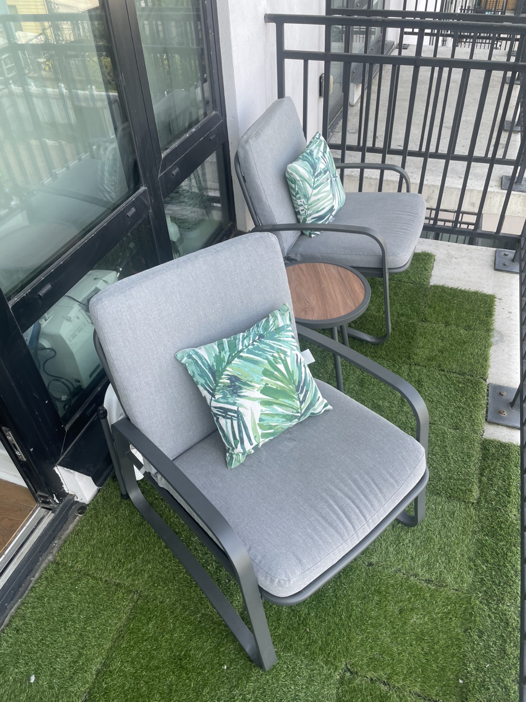 3-Piece Outdoor Patio Furniture Set - 2 Chairs and Side Table - photo 4