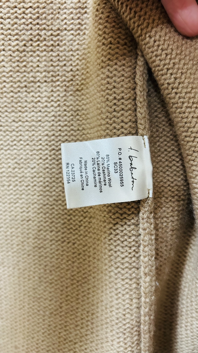 H. Babaton Cardigan - XXS - Beige - photo 3