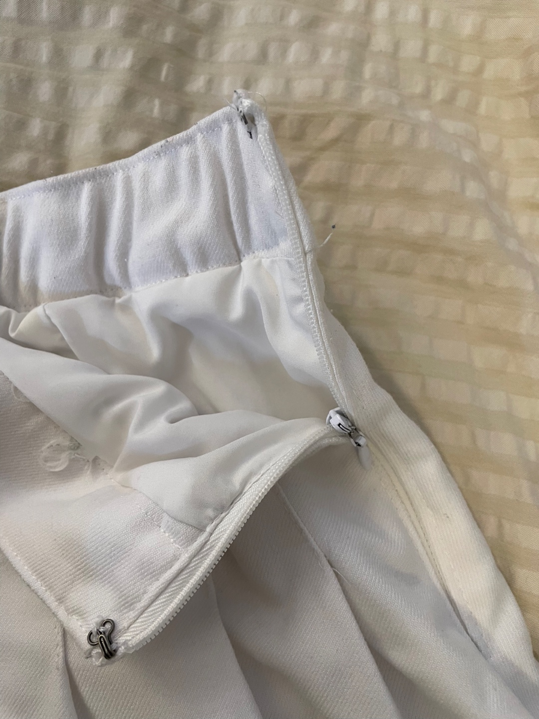 Hollister White Pleated Mini Skirt - XXS - photo 3