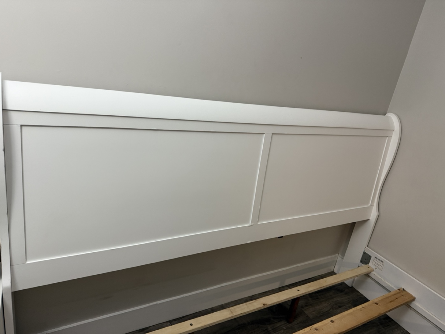White Queen Sleigh Bed Frame - photo 3