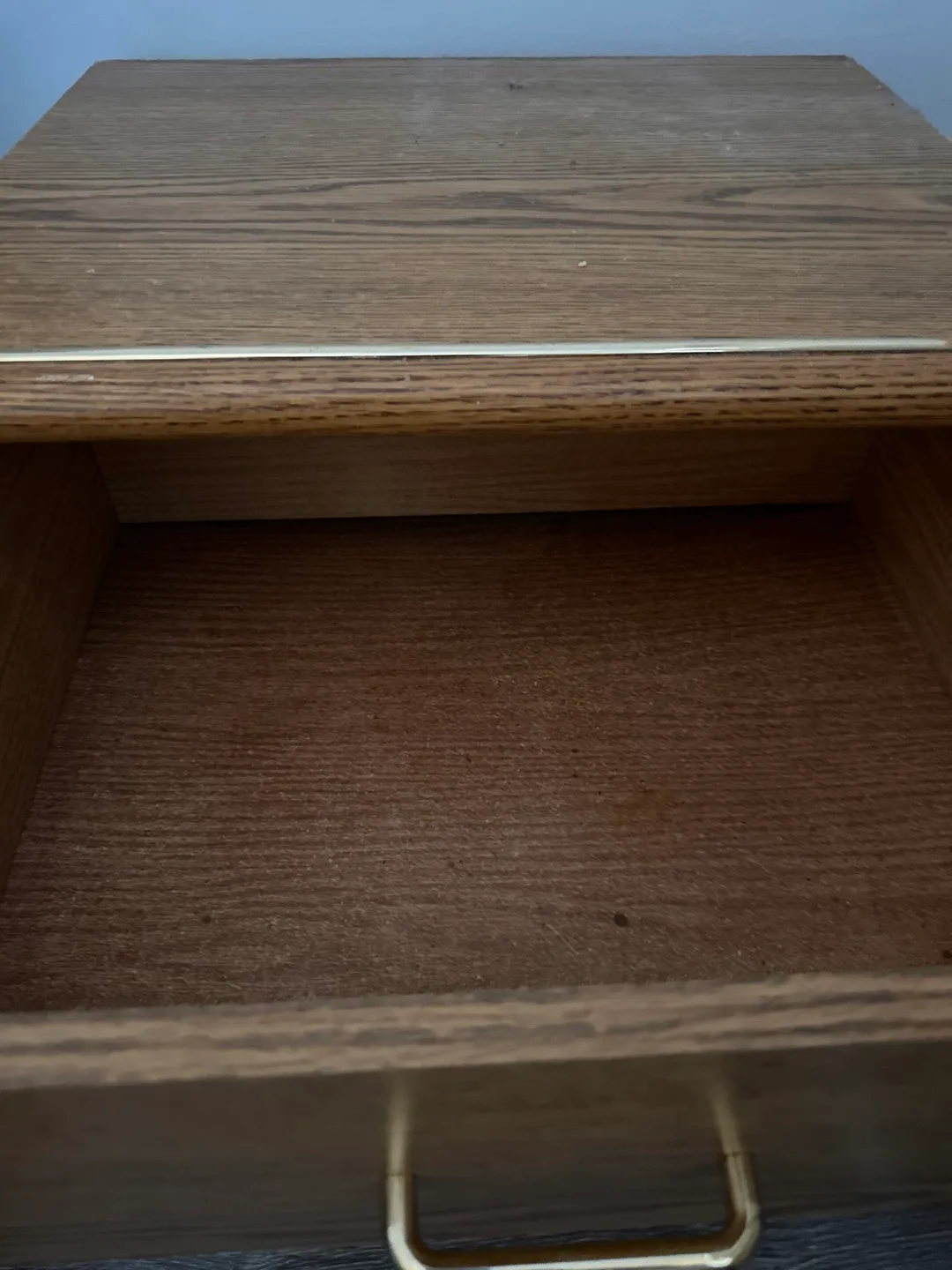 “MOVING”  Two-Drawer Wooden Nightstand.  #freecycle image indicator(4)