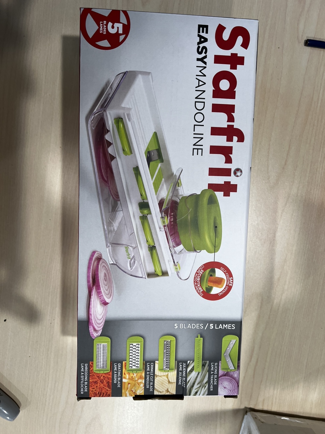 Starfrit Easy Mandoline Slicer with 5 Blades - photo 2