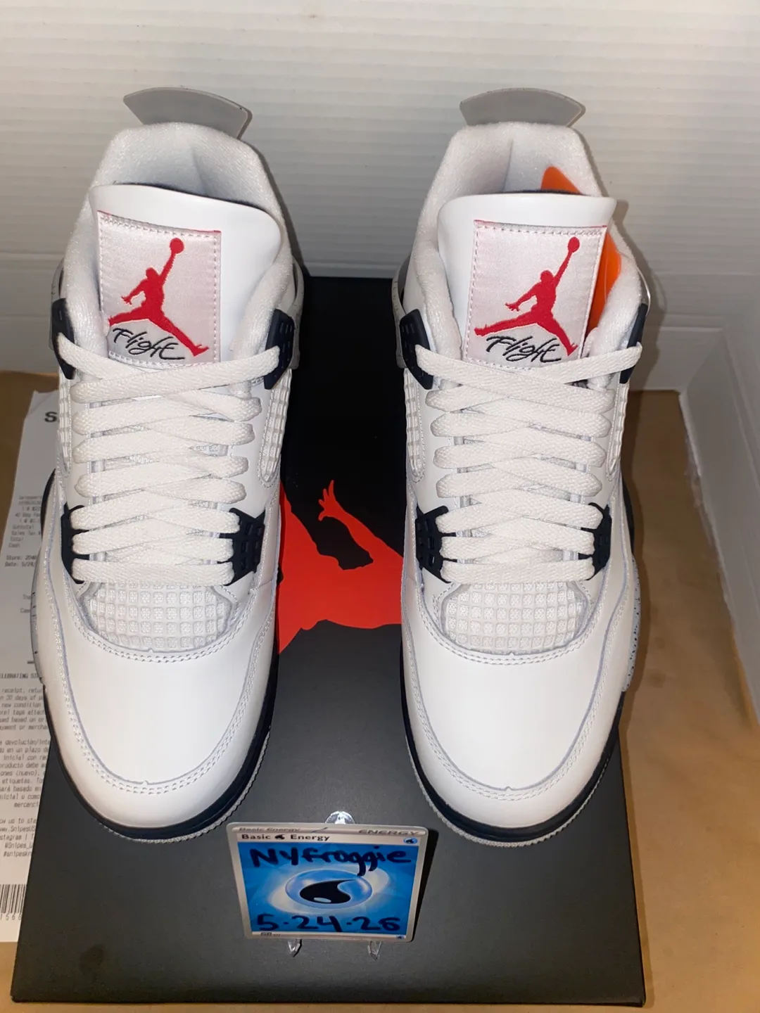 Nike Air Jordan 4 Retro 'White Cement’, Men’s size 8 thumbnail