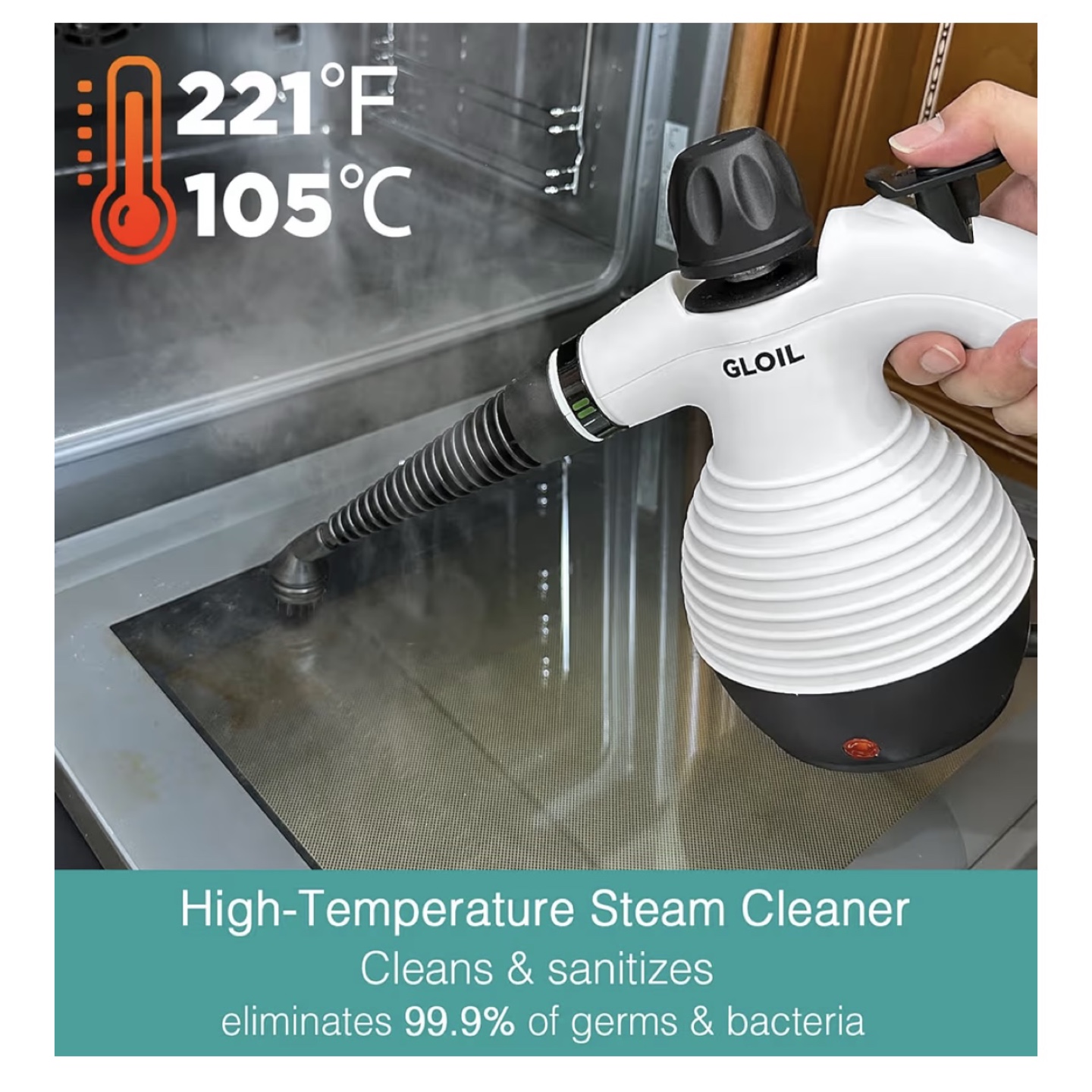 GLOIL High-Temperature Steam Cleaner with Attachments - photo 2