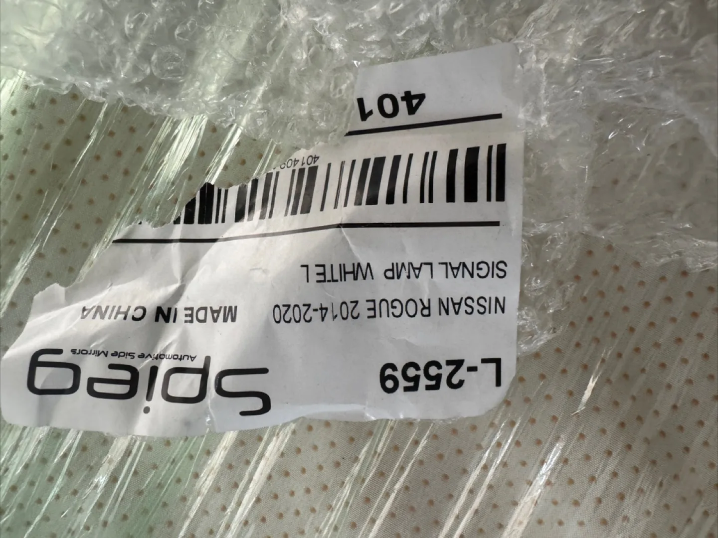 Nissan Rogue 2014-2020 Side Mirror Signal Lamp White image indicator(5)