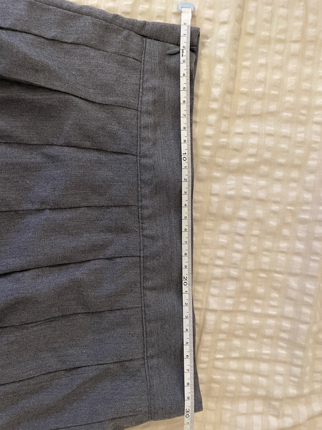 Grey Pleated Mini Skirt - photo 3