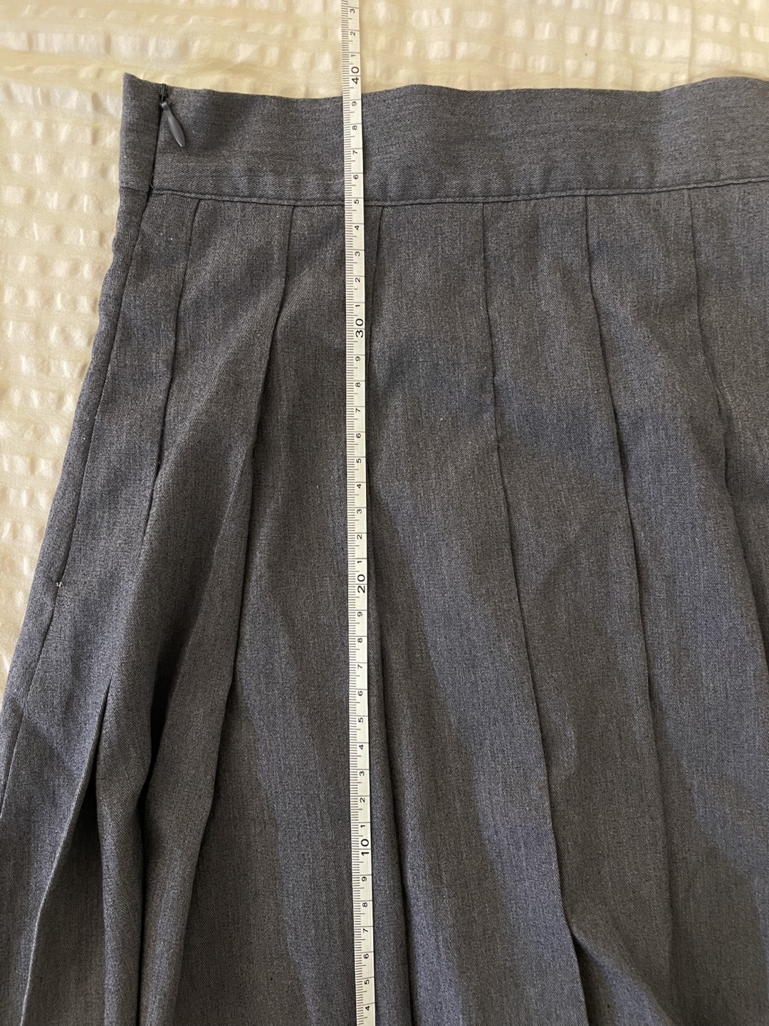 Grey Pleated Mini Skirt - photo 2