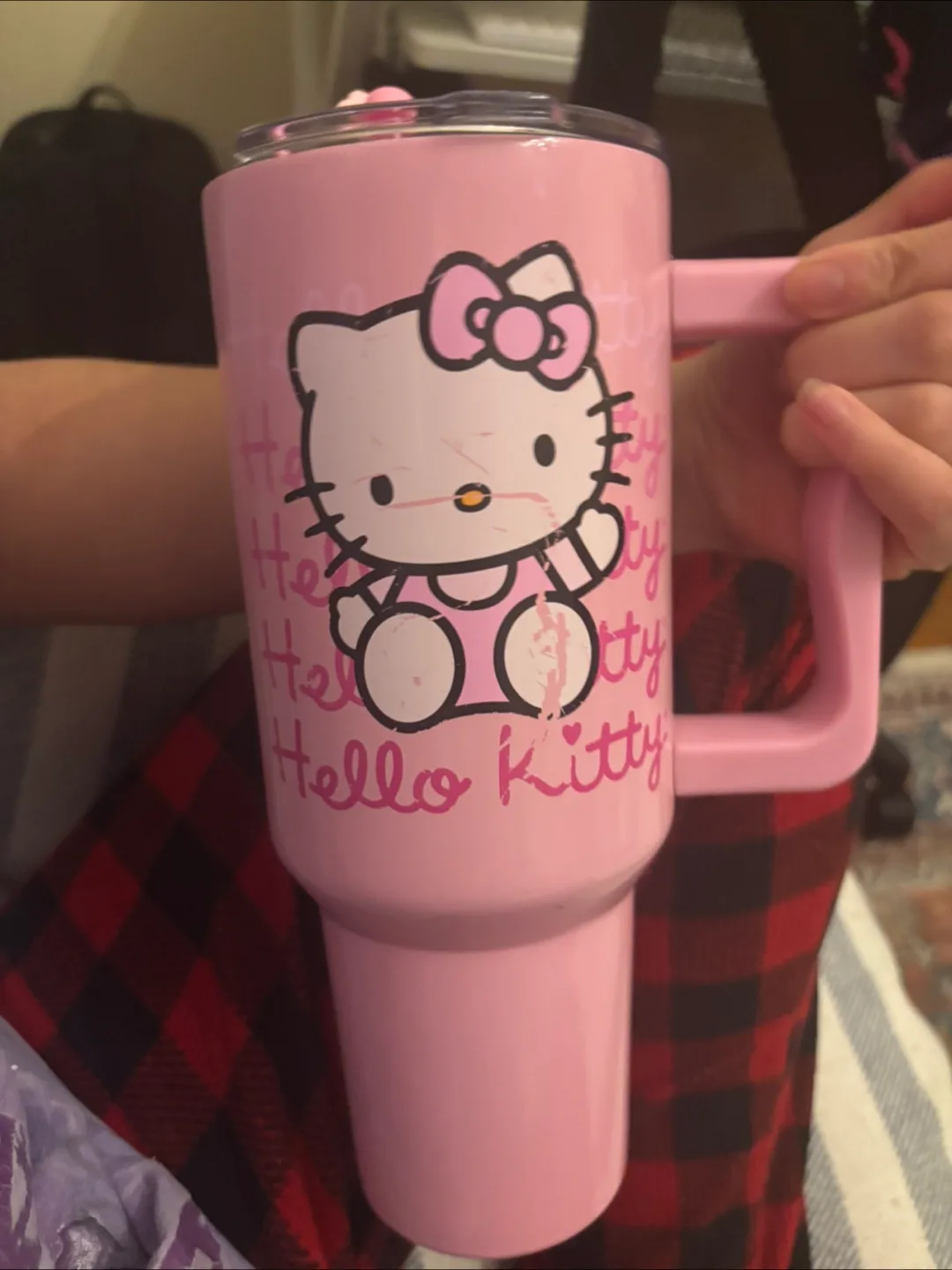 Hello Kitty 30oz Stainless Steel Tumbler with Lid and Straw image indicator(3)