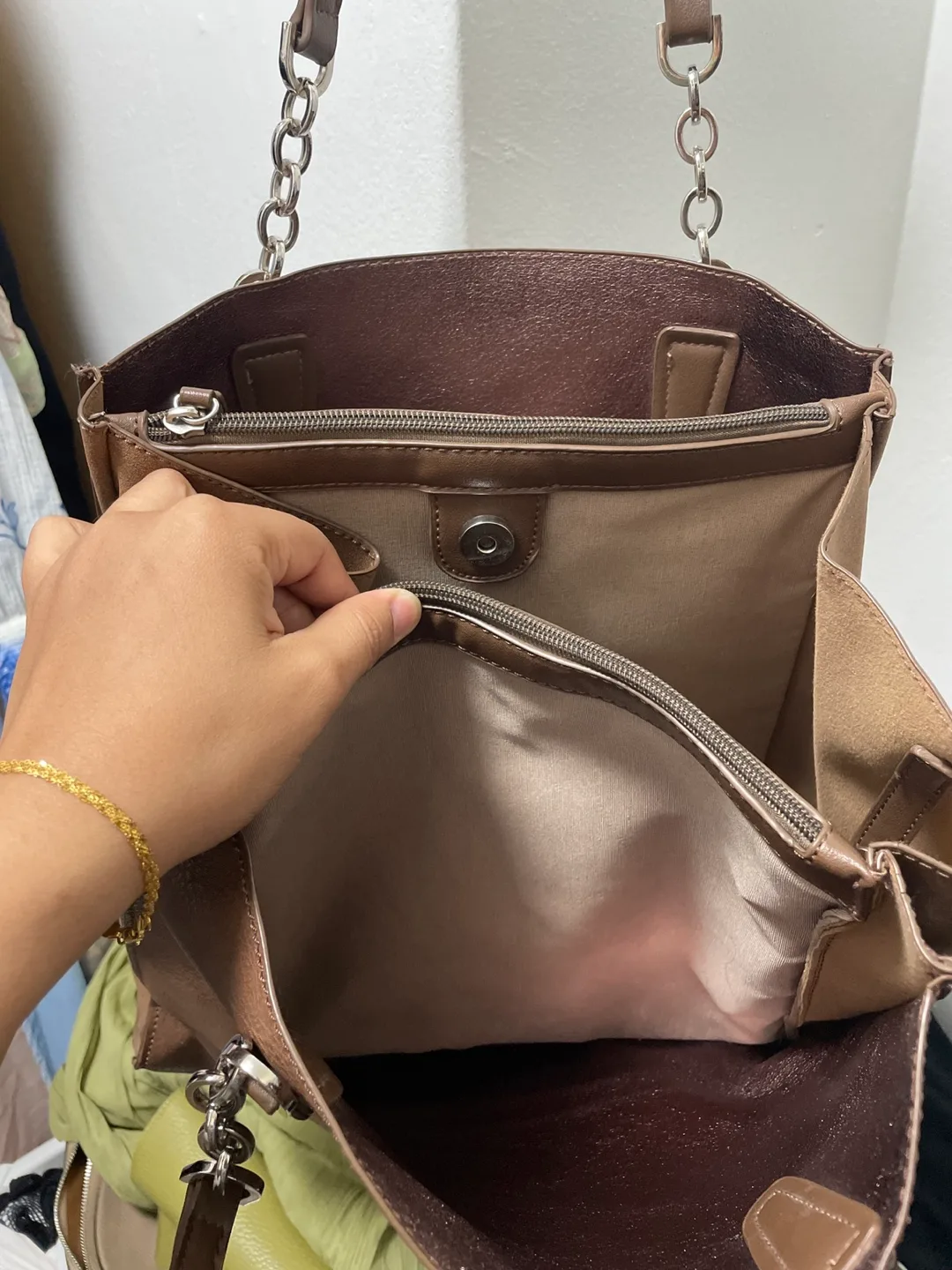 David Jones Brown Tote Bag image indicator(3)