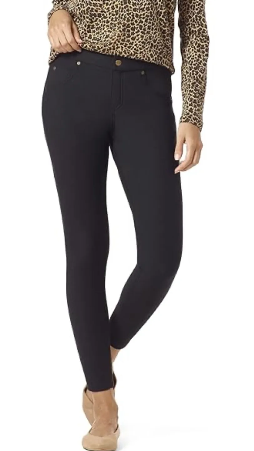 Black denim leggings-New image indicator(2)