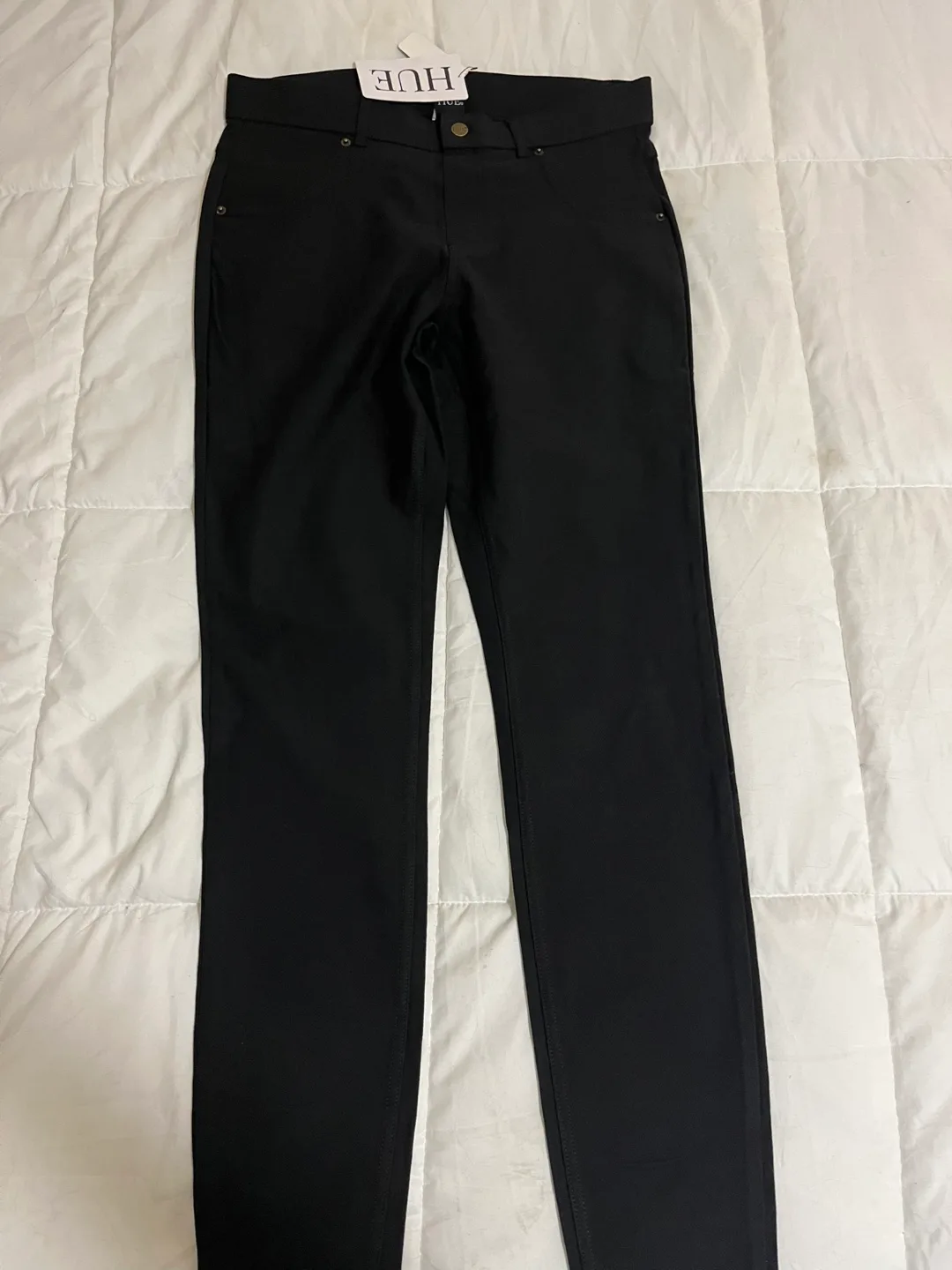 Black denim leggings-New image indicator(3)