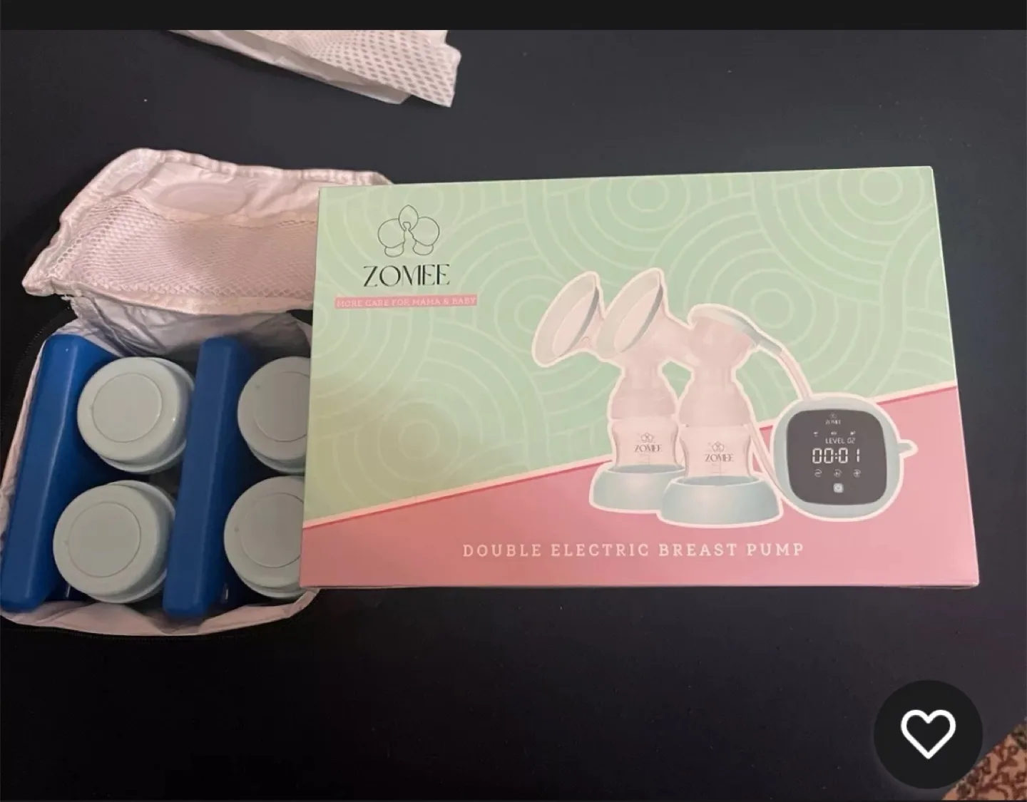Zomiee Double Electric breast pump image indicator(2)