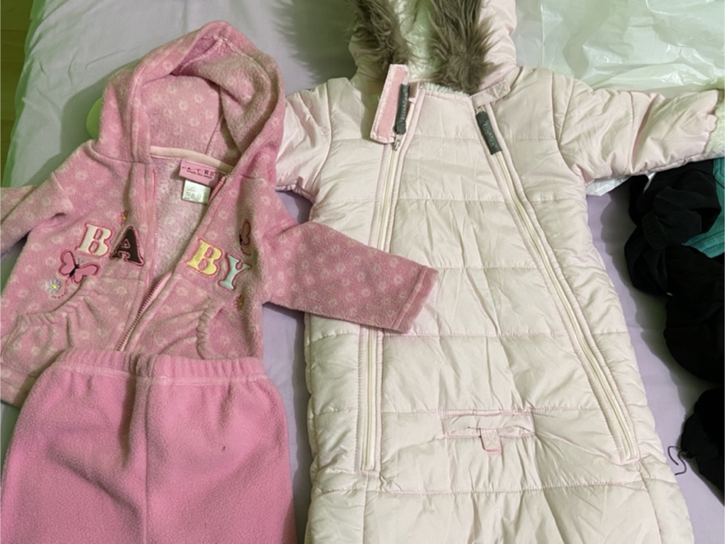 Baby Girl's Pink Winter Outfit Bundle - photo 2