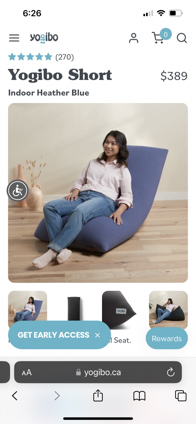 Yogibo Beanbag Chair - photo 2
