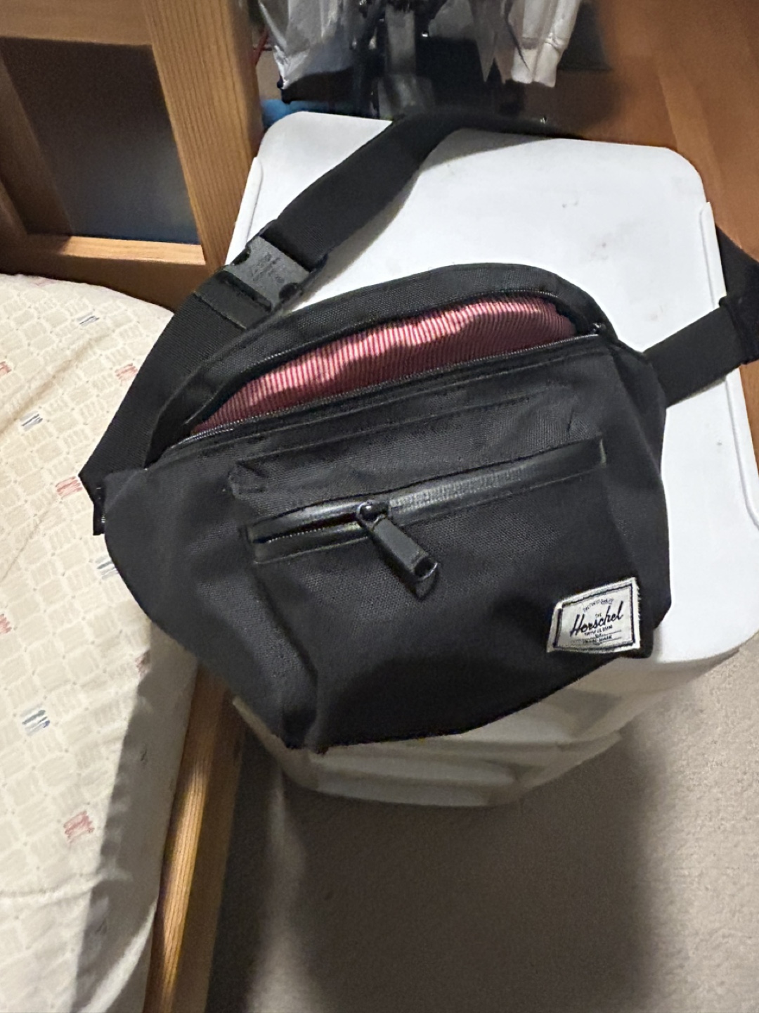 Herschel Black Fanny Pack