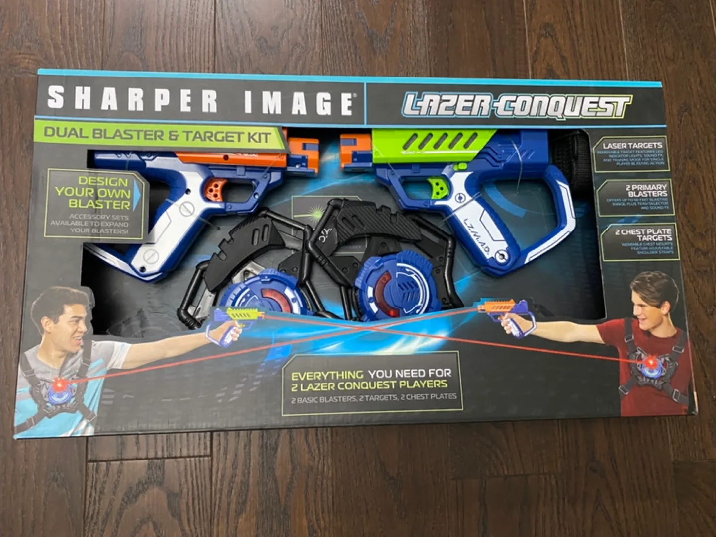 Sharper Image Lazer-Conquest Dual Blaster & Target Kit thumbnail