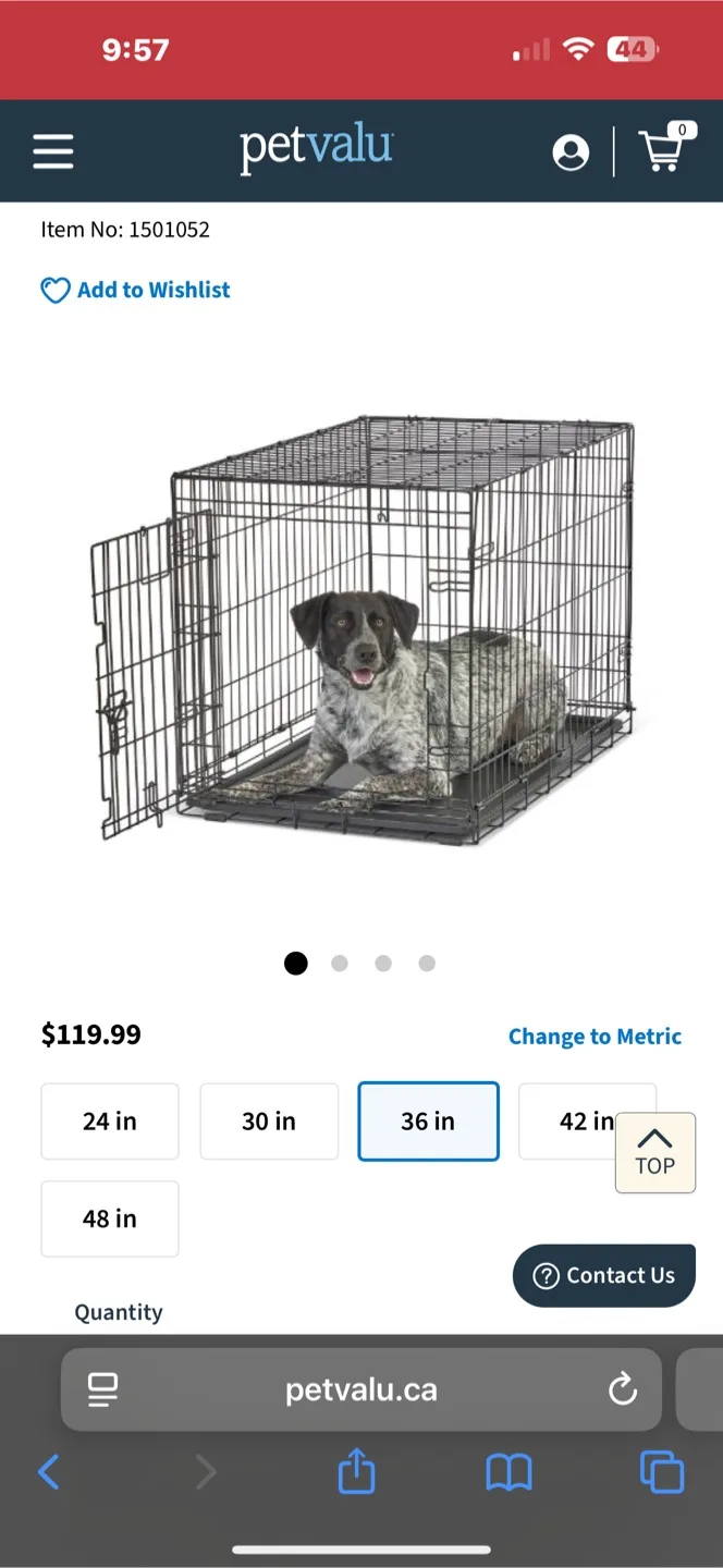 Large Single Door Wire Dog Crate image indicator(7)