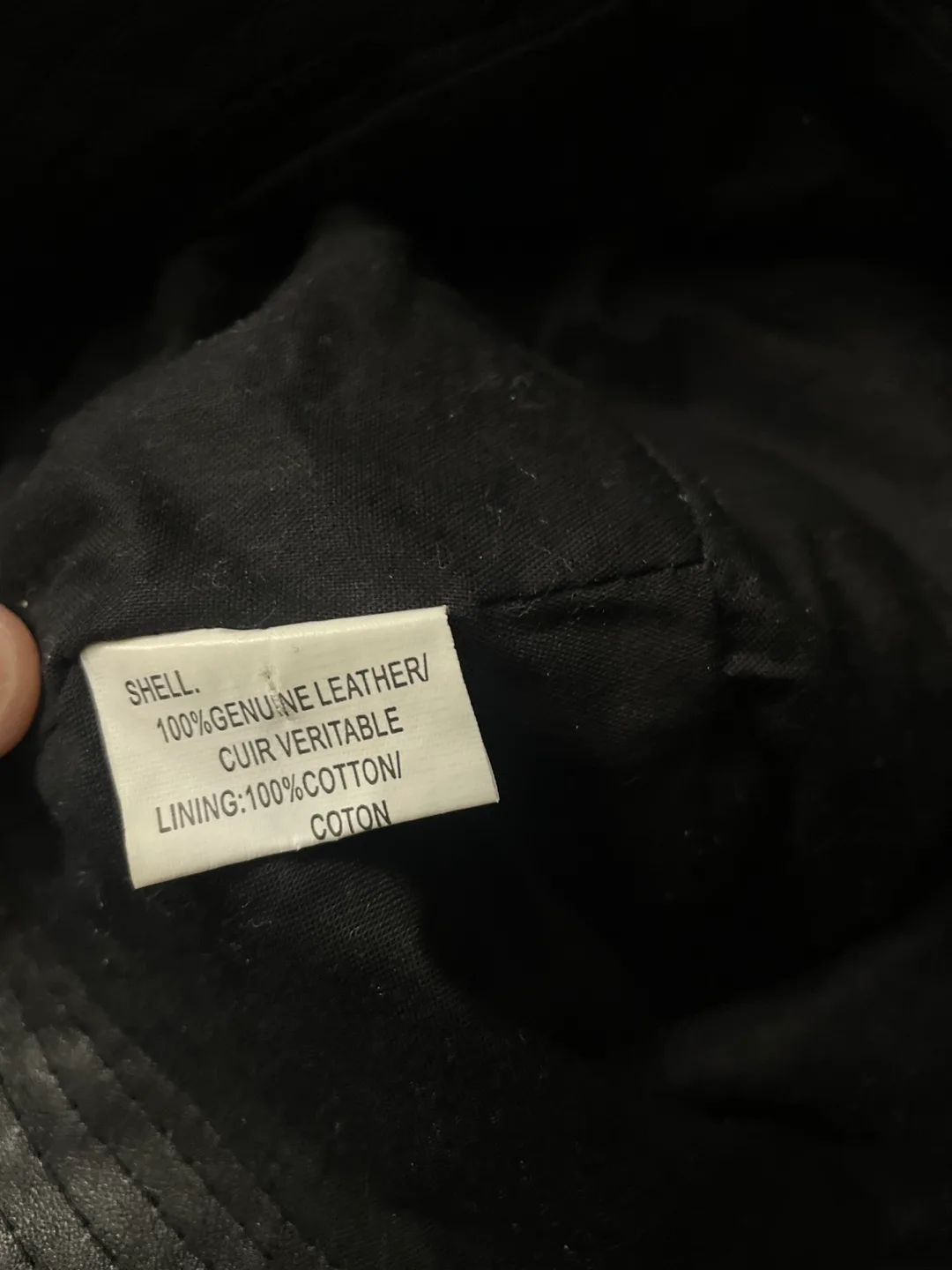 Black Leather Bucket Hat image indicator(2)