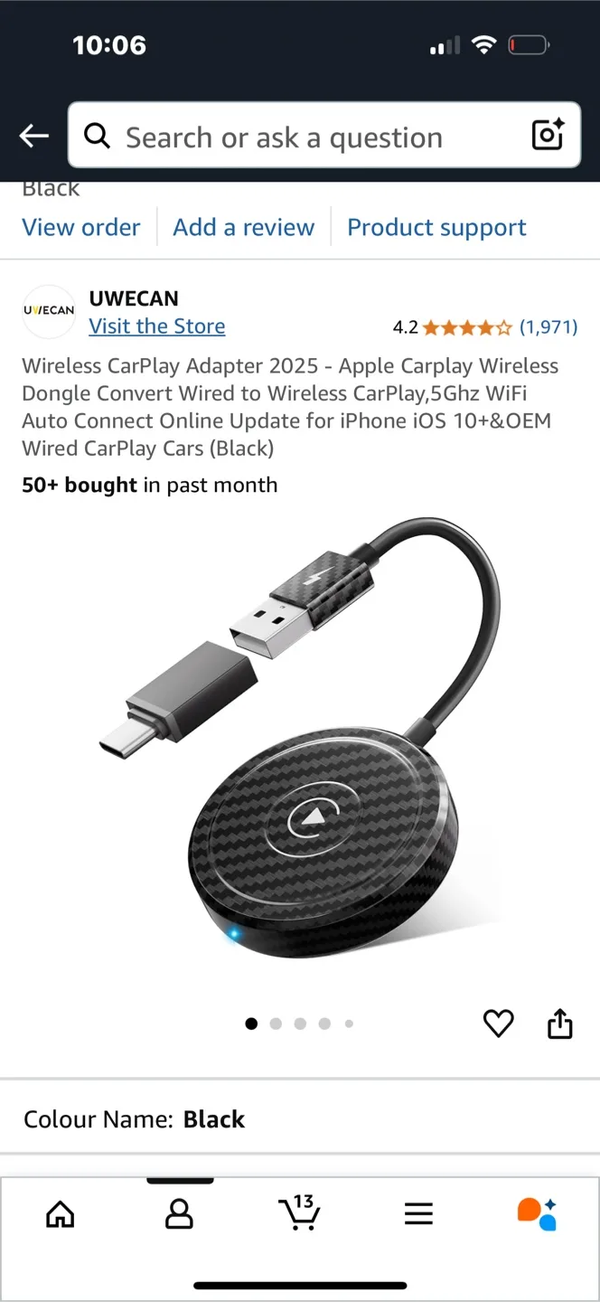 Wireless CarPlay Adapter for iPhone thumbnail