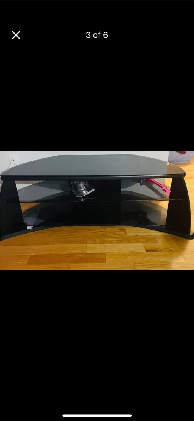 Black Corner TV Stand image indicator(4)