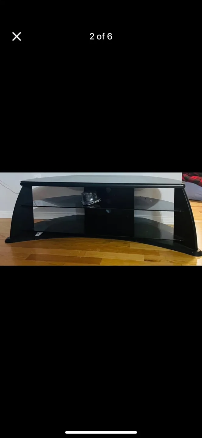 Black Corner TV Stand image indicator(2)