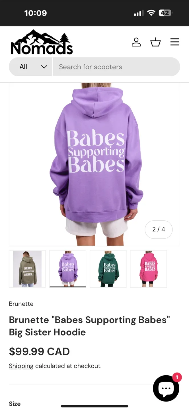Brunette The Label Lavender Babes Supporting Babes Hoodie image indicator(5)
