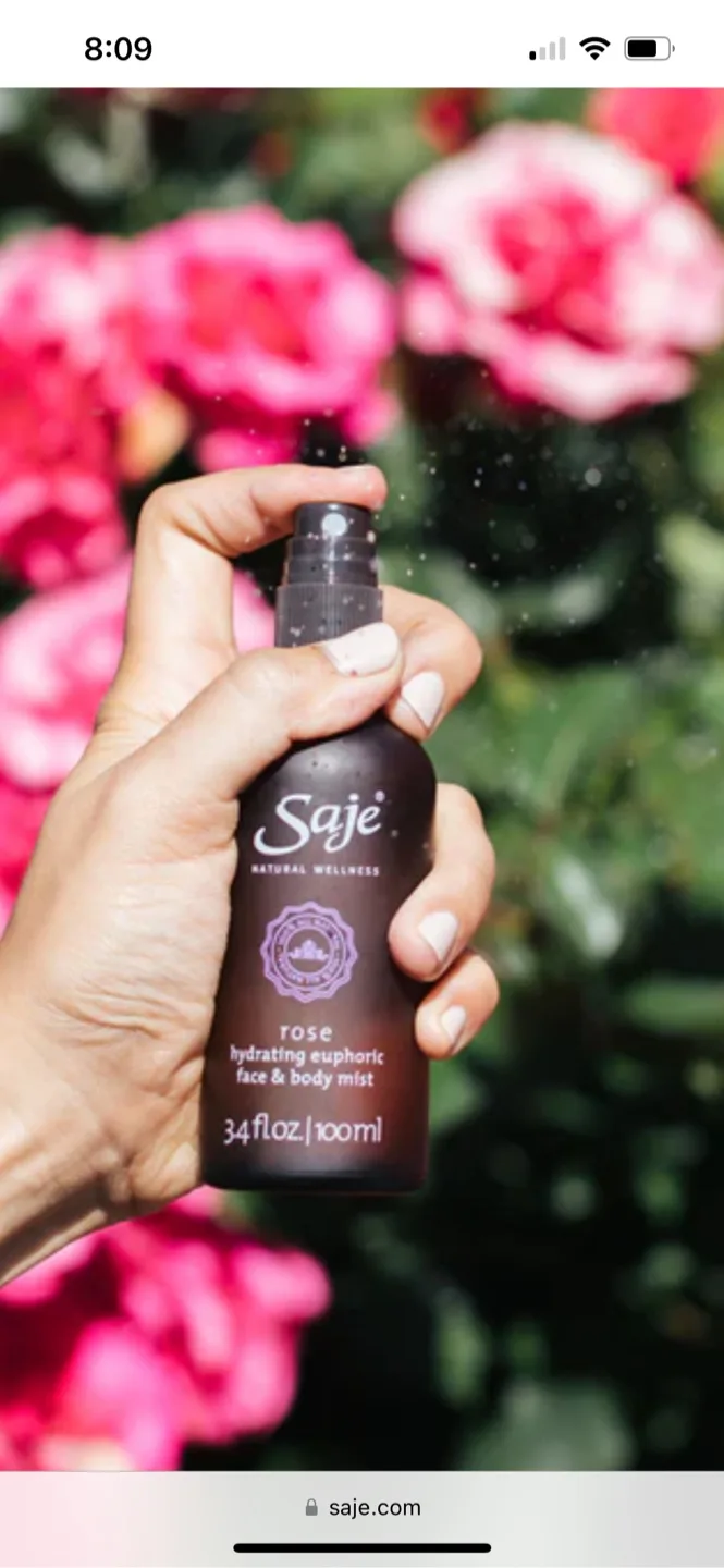 Saje Natural Wellness Rose Hydrating Euphoric Face & Body Mist thumbnail