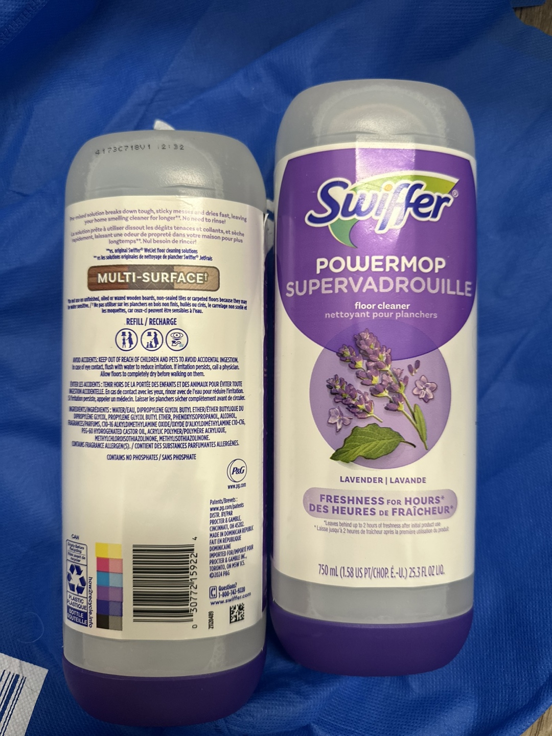 Two Swiffer Powermop Superdrouille Floor Cleaners - Lavender - photo 2