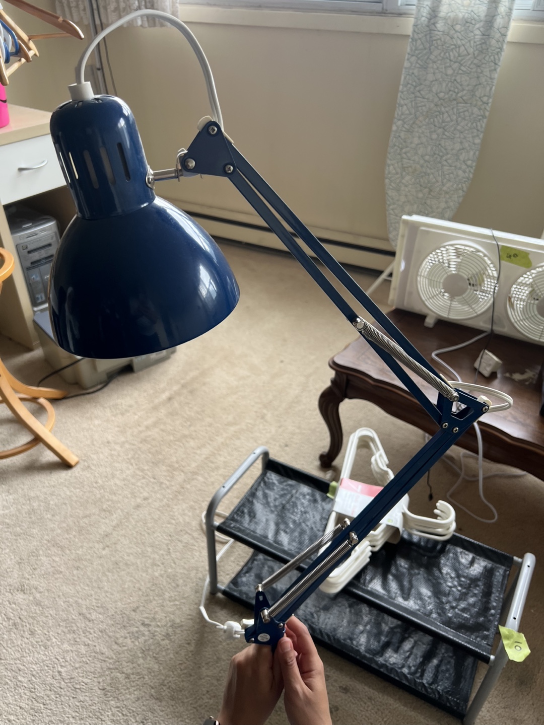Blue Adjustable Desk Lamp