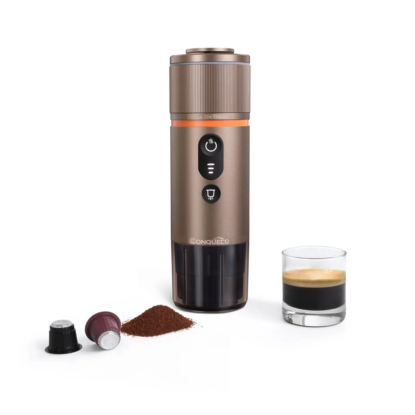 12v Portable Coffee Machine Travel - Brown thumbnail