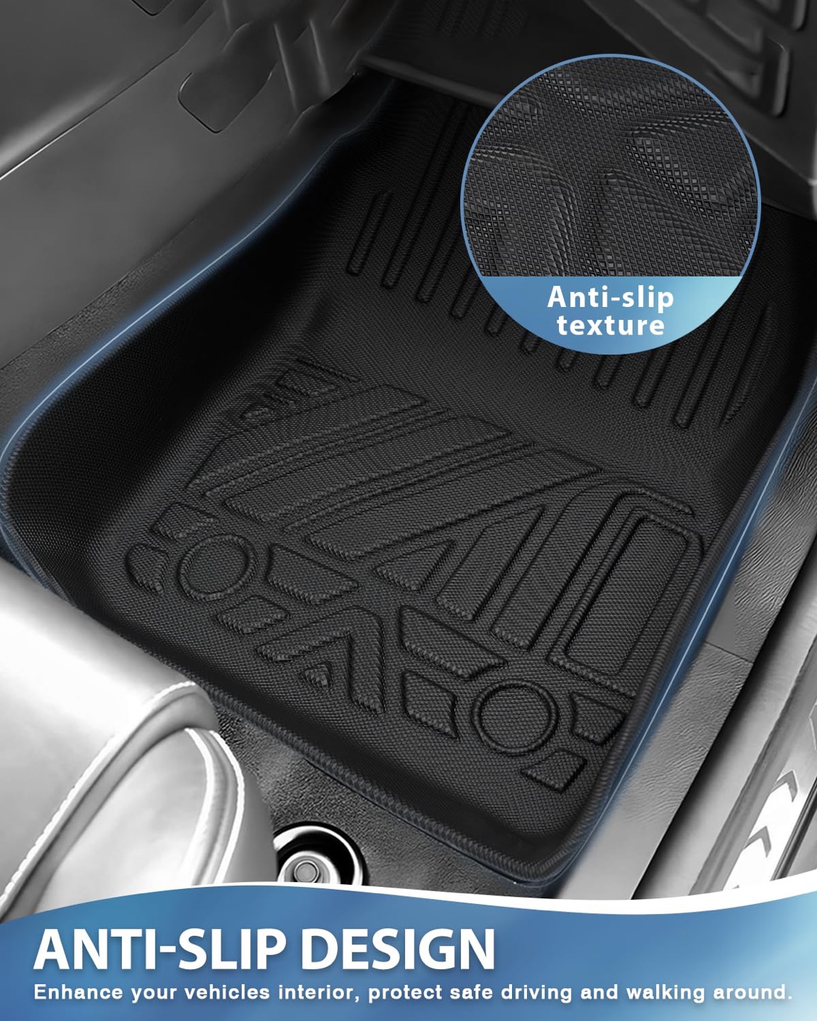FIILINES Floor Mats Fit for Ford Focus 2012-2018 All Weather TPE - photo 5