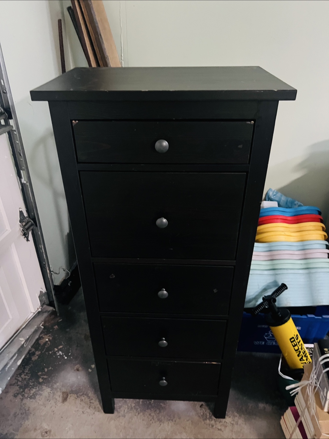 IKEA HEMNES 5-Drawer Chest - Black-Brown - photo 3