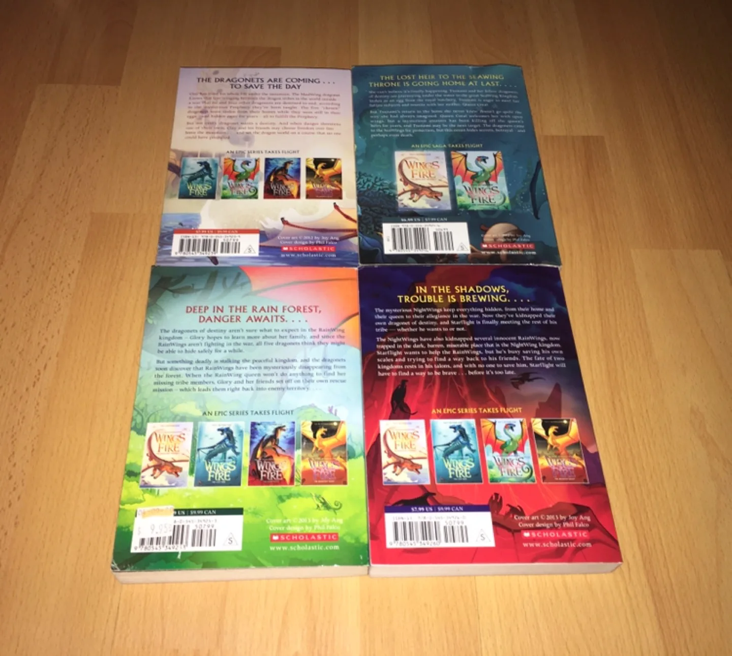 7 Wings of Fire Chapter Books (1 to 6, and 8 ) image indicator(4)